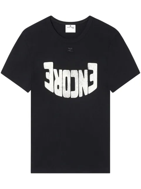 Courrèges graphic-print t-shirt Black 324JTS020JS0093
