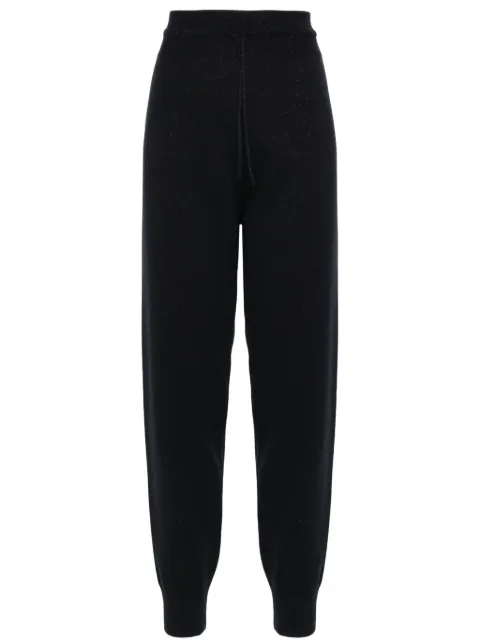 Fabiana Filippi glittered knitted track pants Blue PAD214F296I9590000