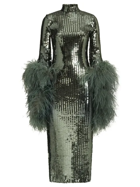 Taller Marmo Del Rio Disco sequinned midi dress Green TMPS2431805