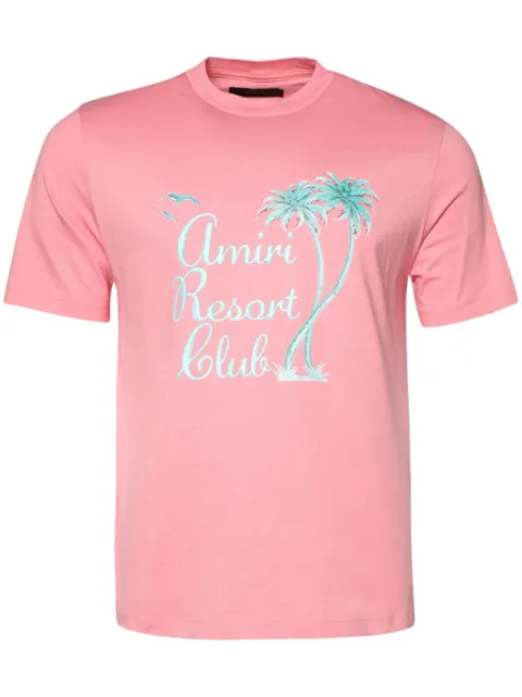 AMIRI Twisted Palms cotton T-shirt Pink AMJYTE1055