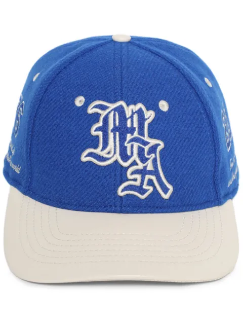 AMIRI Ma Spirit logo-embroidered cap Blue AMHACP1010