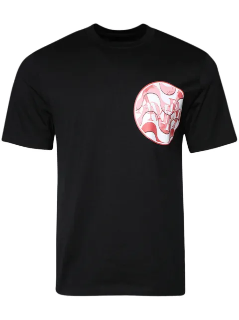 AMIRI wave-print cotton T-shirt Black AMJYTE1057