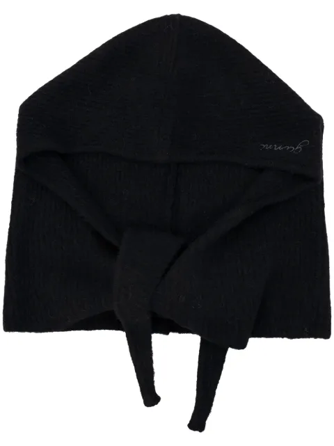 GANNI wool blend balaclava Black A62235840099