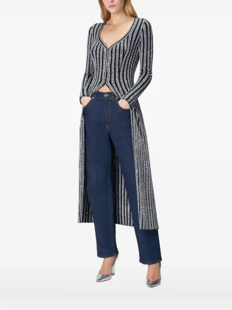 Missoni stripe button cardigan Black DS24WM0XBK039G