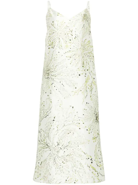 Saiid Kobeisy printed mikado dress Green RTWSS2408