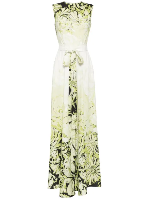 Saiid Kobeisy printed crepe jumpsuit White RTWSS2427