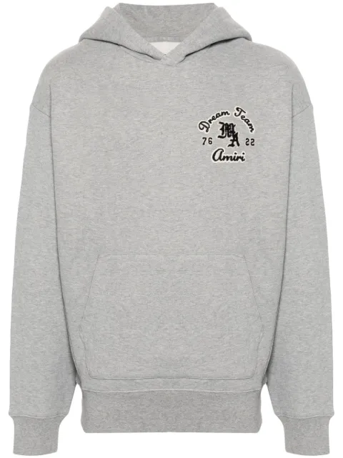 AMIRI Dream Team embroidered hoodie Grey AMJYHD1045