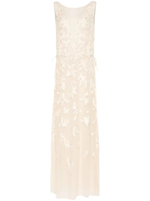 Max Mara Jazz sequin-embellished maxi dress Neutrals 2421236016600