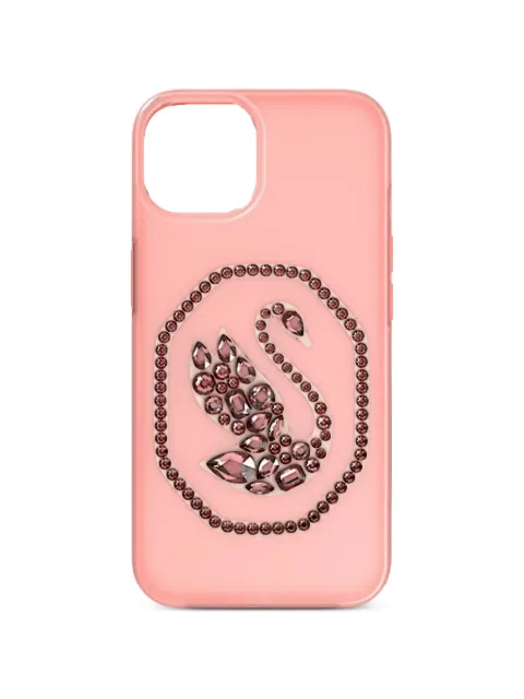 Swarovski swan-embellished phone case 13 Pink 5625642