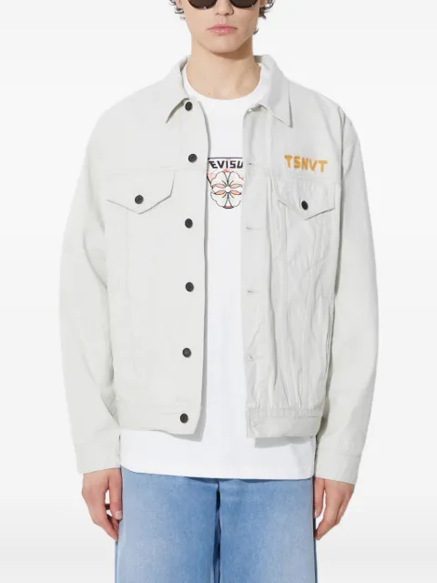This Is Never That button denim jacket Neutrals TN241WOWLS06
