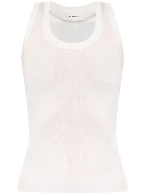 Lisa Yang Ina ribbed top White 2024097