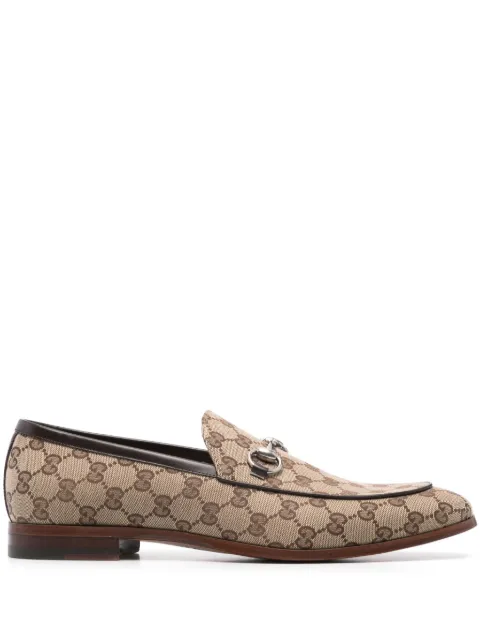 Gucci Horsebit-detailed GG-canvas loafers Neutrals 795117FADMU9750