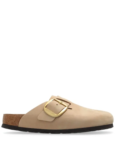 Birkenstock Boston big buckle leather slides Neutrals 1028052