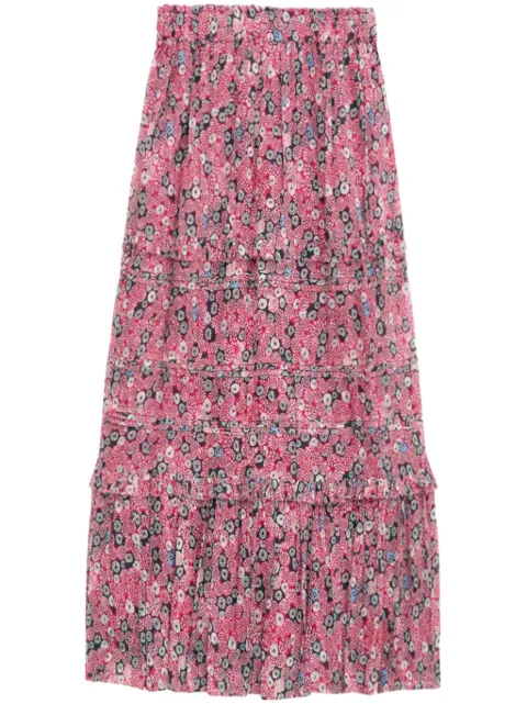 MARANT ÉTOILE Diya patterned skirt Pink JU0239FAB3J02E