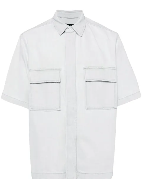 IRO short-sleeve denim shirt Grey MP18IVERA