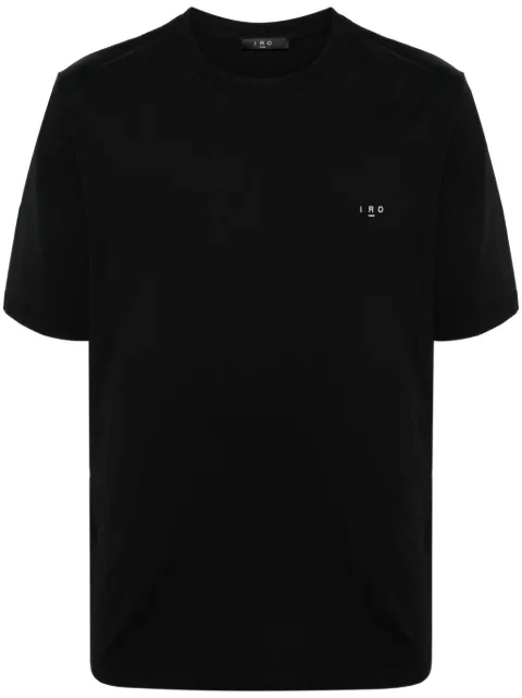 IRO logo-embroidered cotton T-shirt Black MF19ANGELOW