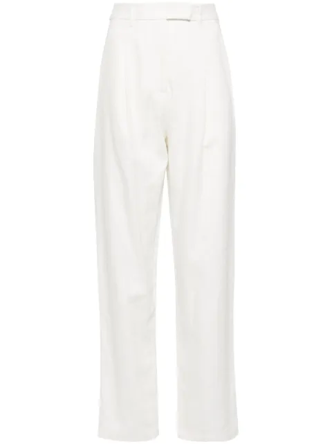 Self-Portrait high-waisted tailored trousers White PF24103PW