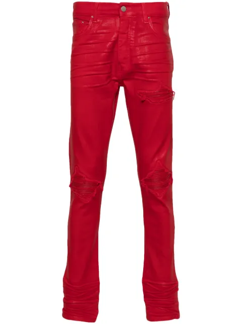 AMIRI Wax MX1 skinny jeans Red AMDNSY1064
