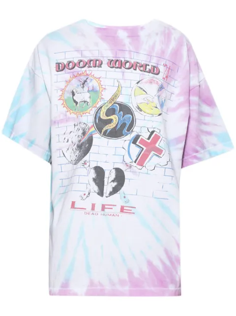 SAINT MXXXXXX x Lastman Door World cotton T-shirt Pink SMYS80000C46