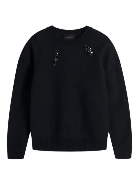 Simone Rocha embellished alpaca sweater Black MIMK4MTB0657BLACKJET