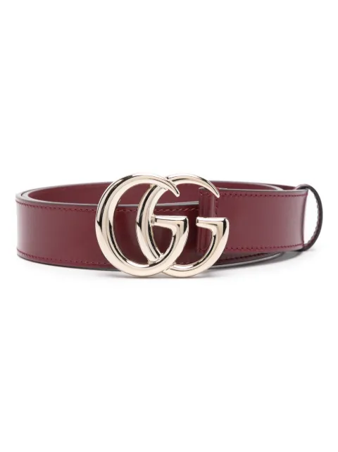 Gucci GG Marmont thin leather belt Red 6258390AAA5