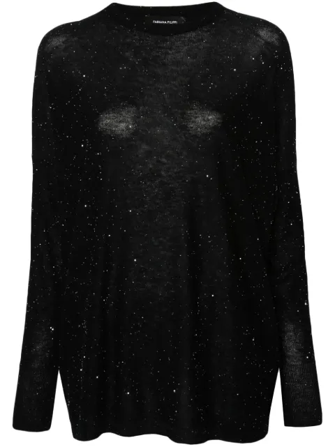 Fabiana Filippi sequin-embellished jumper Black MAD214F099D7220000