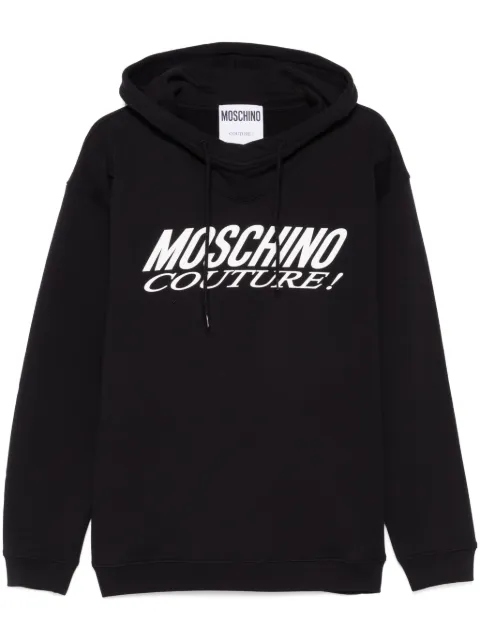 Moschino logo-print hoodie Black A17047028