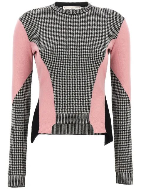 Alexander McQueen checked sweater Black 798381Q1BAW