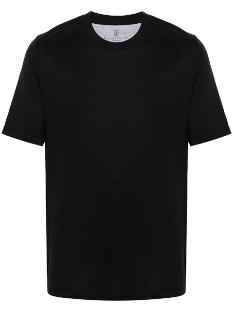Brunello Cucinelli crew-neck short-sleeve T-shirt Black MH8361308C101