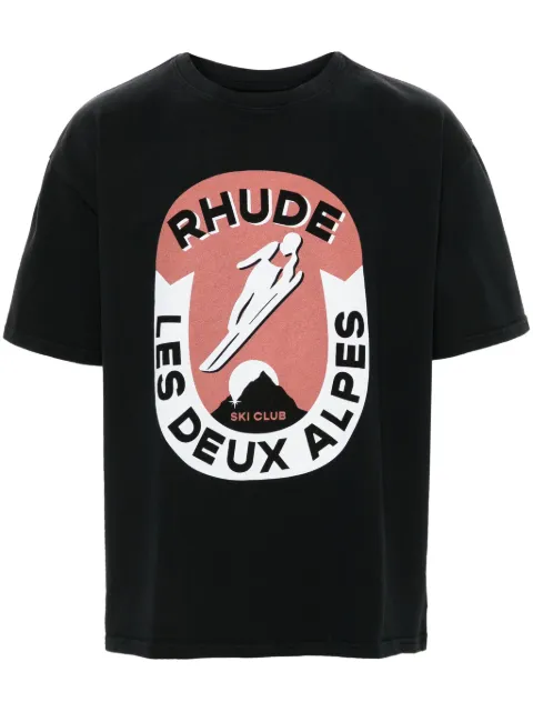 RHUDE logo-print cotton T-shirt Black RHPF24TT02012