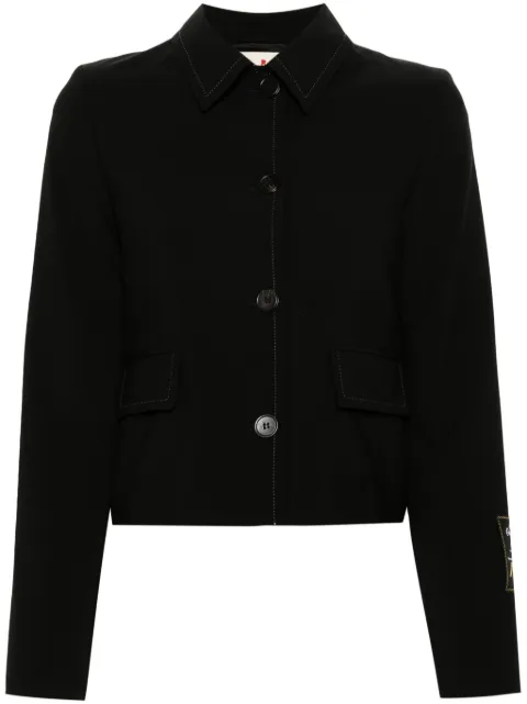 Marni contrast-stitching jacket Black GIMA0264U1UTP771