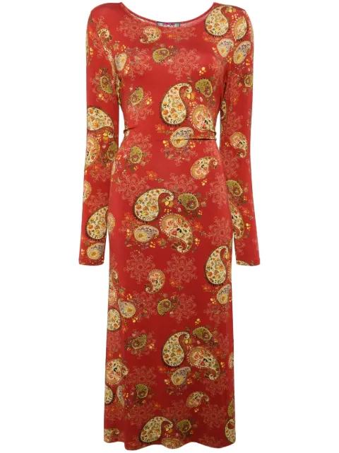 Johnny Was paisley-print dress Red T346239