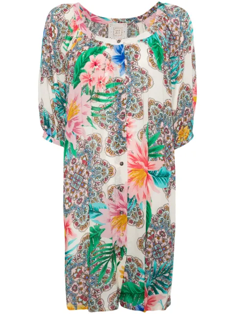 Johnny Was Bryony mini dress Neutrals L344224