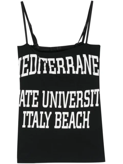 Dolce & Gabbana Pre-Owned 2000s slogan-print tank top Black DOG380LY
