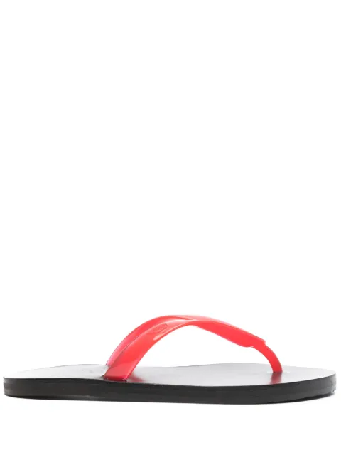 Ancient Greek Sandals Saionara Jelly flip flops Red SAIONARAJELLYJELLYLEATHERSOLE