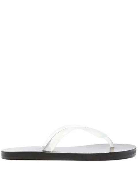Ancient Greek Sandals Saionara Jelly flip flops White SAIONARAJELLYJELLYLEATHERSOLE