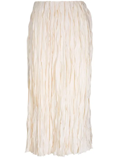 Vince satin midi skirt Neutrals V051030978131PIV