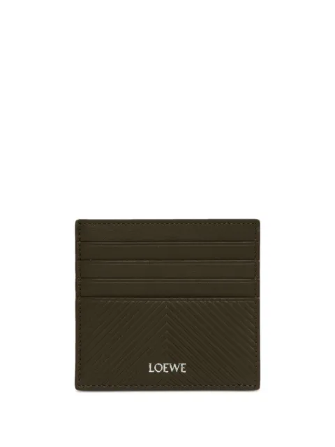 LOEWE stamped card holder Green C779W72X01