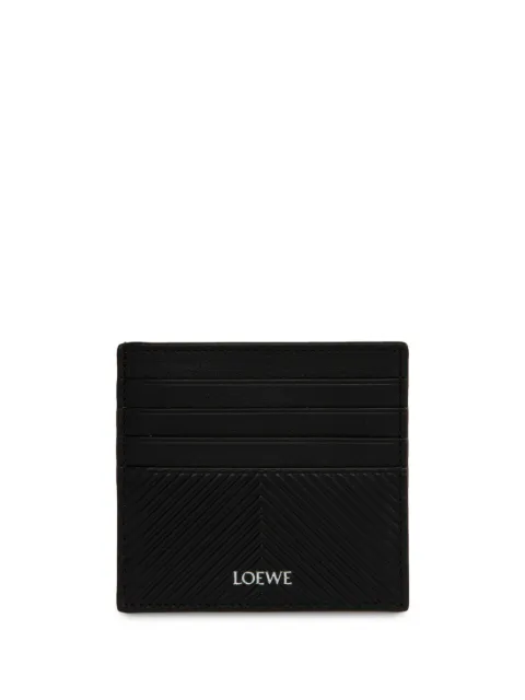 LOEWE stamped card holder Black C779W72X01