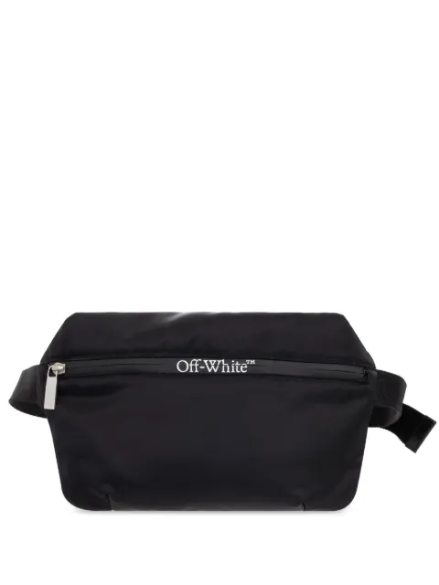 Off-White logo-print belt bag Black OMNO037C99FAB0011000