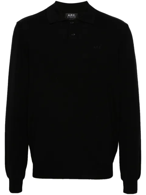 A.P.C. Jacob polo shirt Black WVAWMH23324
