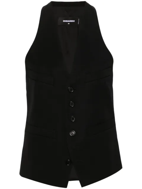 DSQUARED2 Classic Dean racerback waistcoat Black S75FB0163S78136