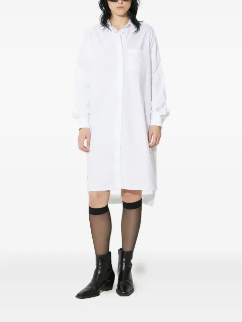 Fiorucci angels-embroidered midi shirt dress White W01FPDSH063CO01WH01