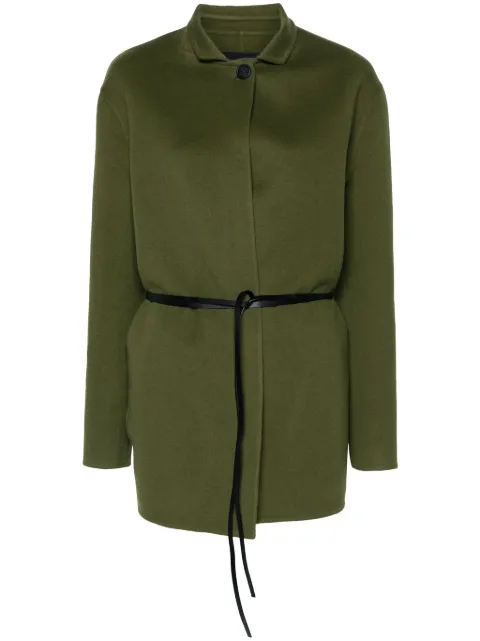 Fabiana Filippi belted single-breasted coat Green CTD214F380I0370000
