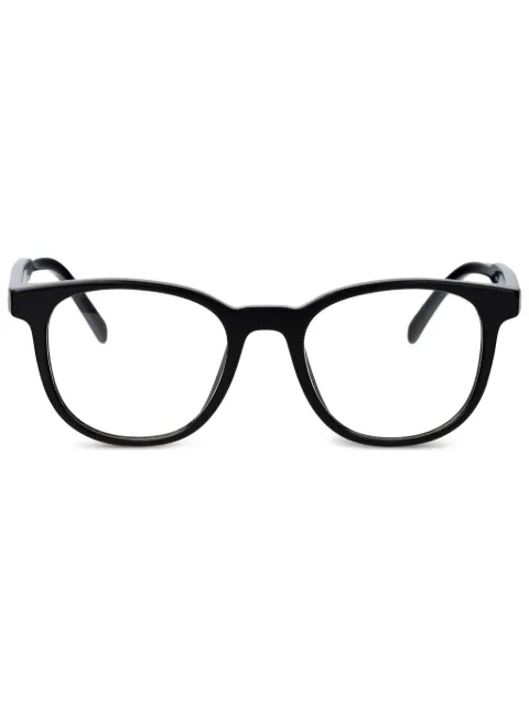 Prada Eyewear geometric-frame glasses Black 0PRA15V