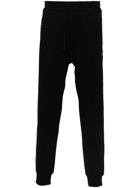 Diesel logo-patch cotton track pants Black A153740BKAF