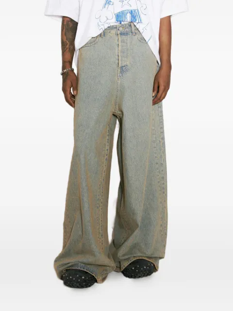 VETEMENTS faded wide-leg jeans Blue UE64PA140S