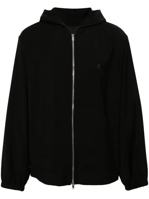 Givenchy 4G wool zipped hoodie Black BM017T1558
