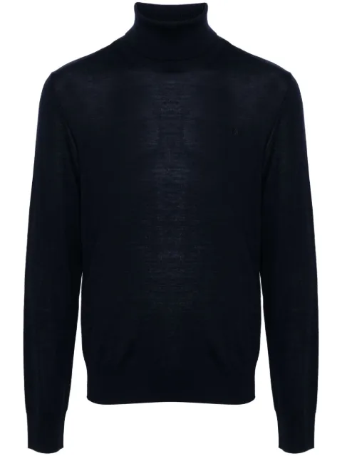 DSQUARED2 logo-embroidered roll-neck jumper Blue S74HA1440S18310