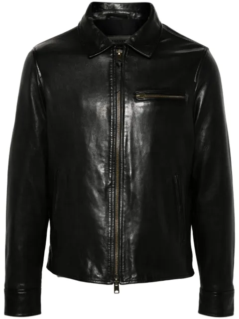AllSaints Miller leather jacket Black M009LA
